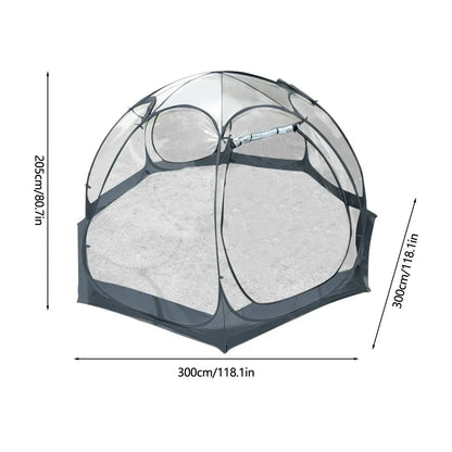 Transparent Camping Tent 9.8 Ft - lakescouleeoutdoors