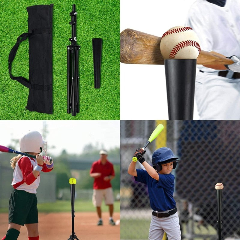 Baseball Batting Tee Tripod Adjustable Height