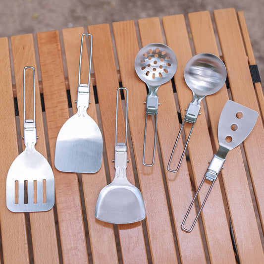 Folding Cooking Utensils for Outdoor Camping - lakescouleeoutdoors