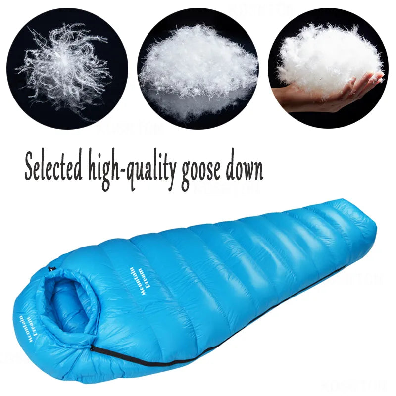 Down Sleeping Bag Adult Mummy Style