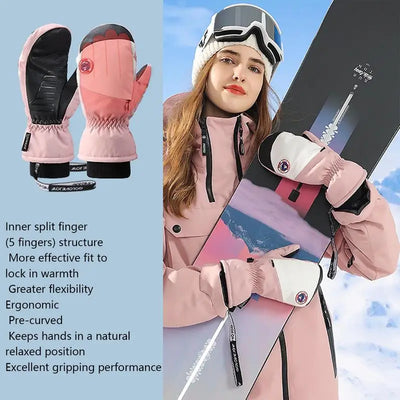 Ski/Snowboard Waterproof Mittens For Men and Women