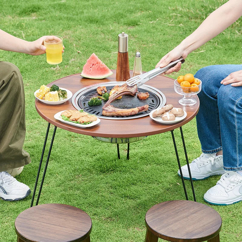 Folding Barbecue Round Table