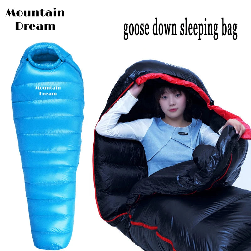 Down Sleeping Bag Adult Mummy Style