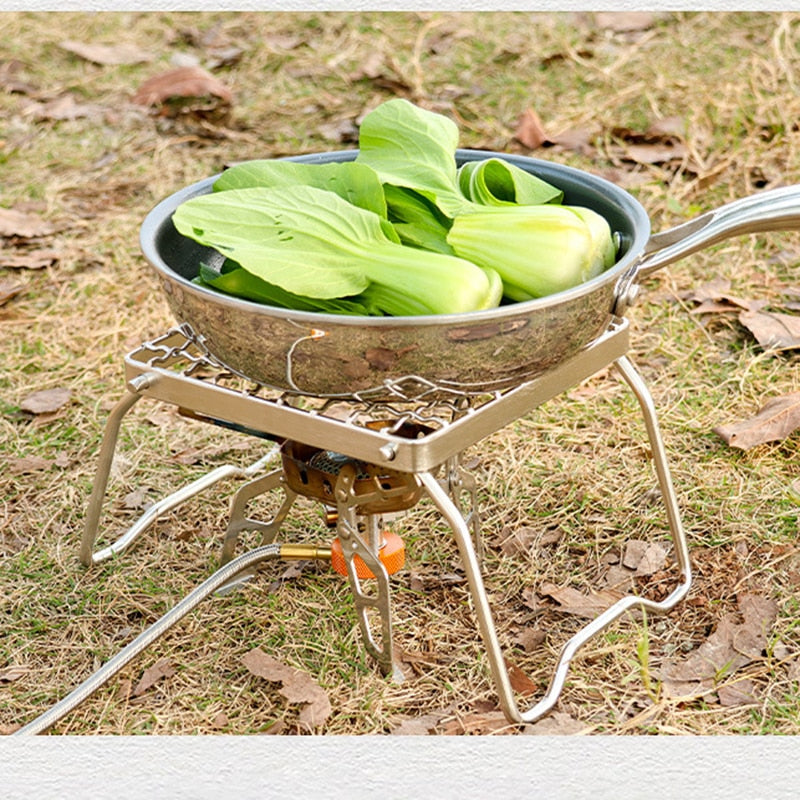 Folding Stainless Steel Grill for Campfire or Stove - lakescouleeoutdoors