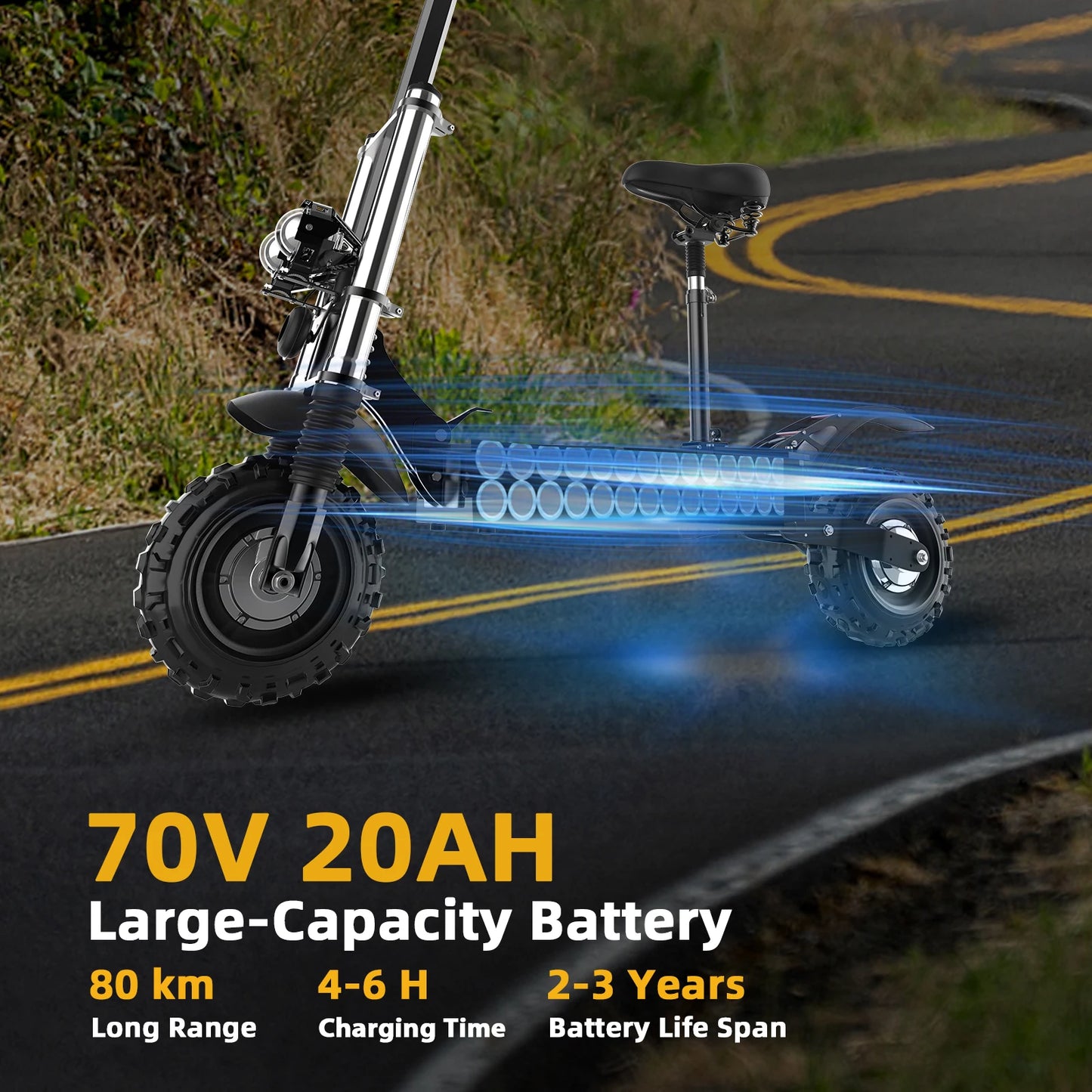 Off Road Dual Motor Electric Scooter