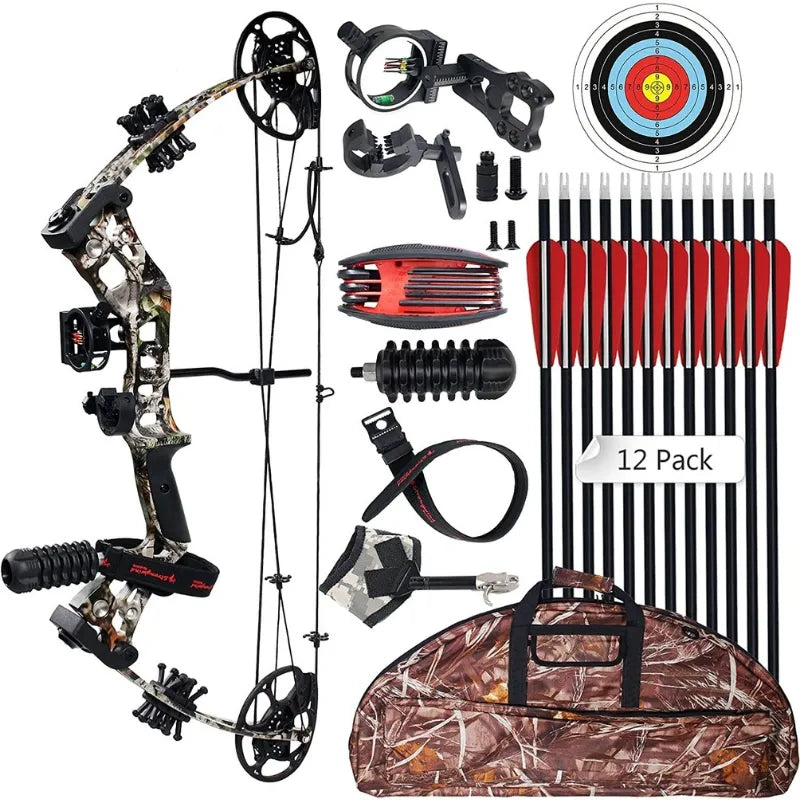 Compound Bow Archery Sets - 30 - 70 Lbs Draw Weight