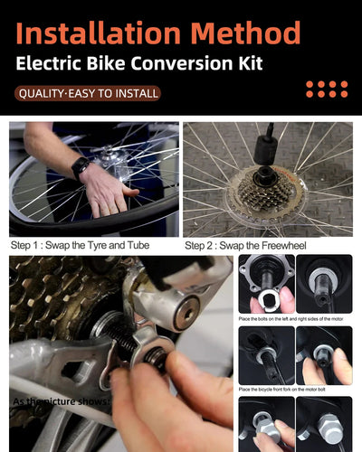 20"-29" Wheel Electric Bike DIY Kit