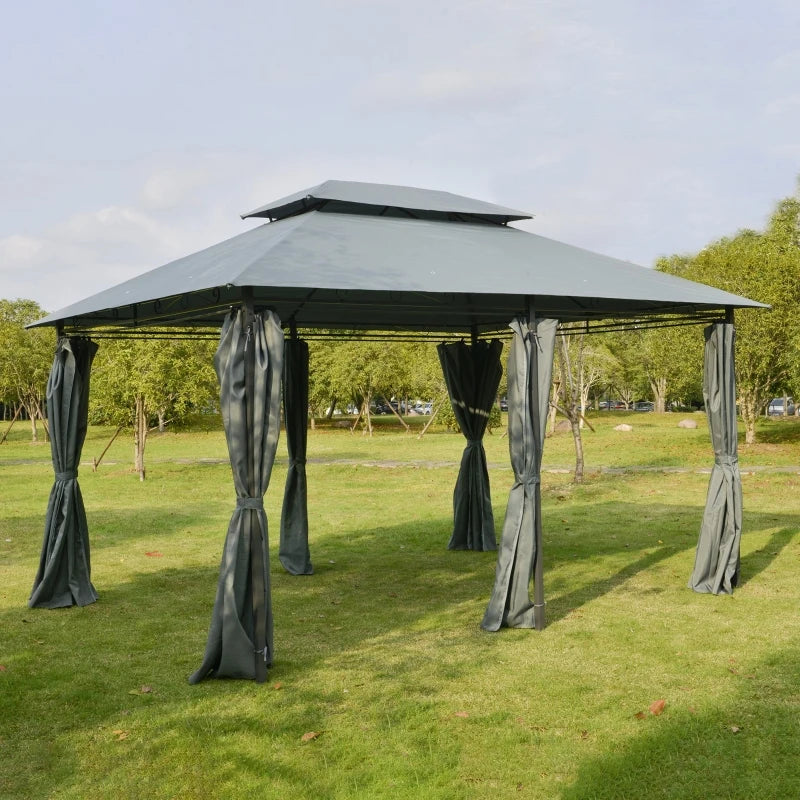 10' x 13'  Steel Gazebo With Vented Soft Top