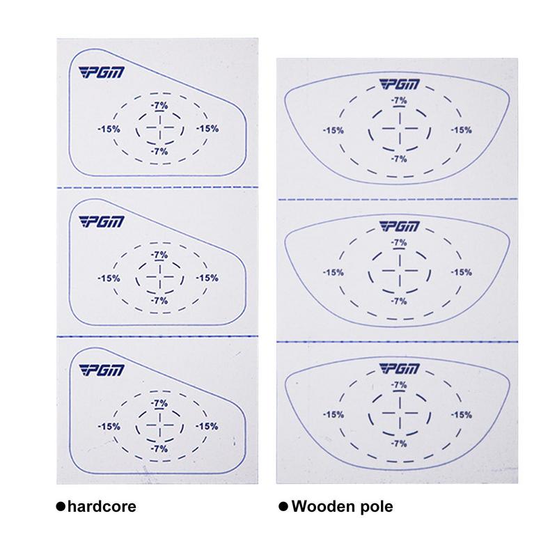 Golf Impact Tape Stickers for Consistency Analysis - lakescouleeoutdoors