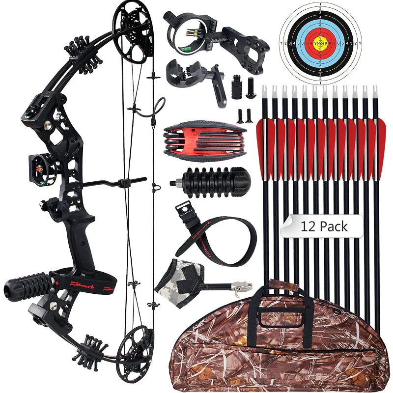 Compound Bow Archery Sets - 30 - 70 Lbs Draw Weight