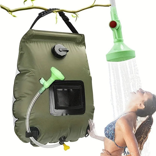 5-gallon solar-heated camping shower