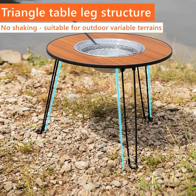 Folding Barbecue Round Table