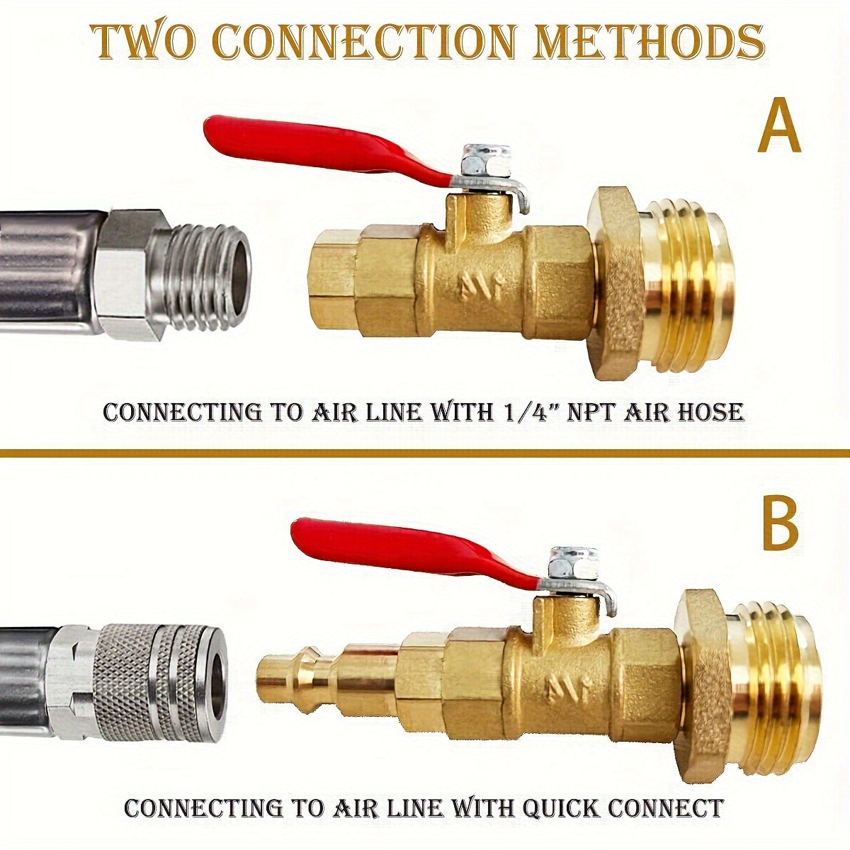 RV Winterize Blowout Adapter