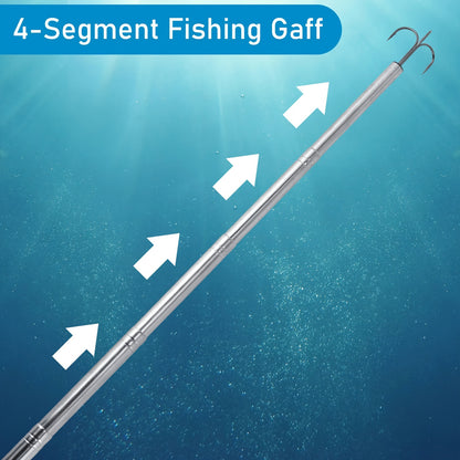 4-Segment Telescopic Fishing Gaff